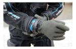 Укороченные перчатки к сухому гидрокостюму под систему колец Waterproof Antares