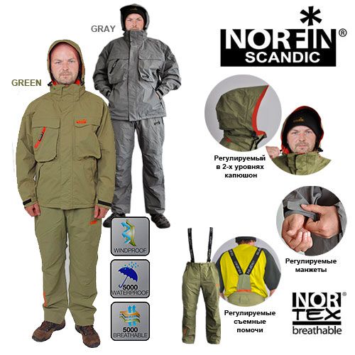 Norfin - Рыболовный костюм с мембраной Scandic