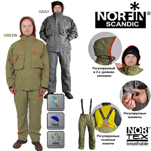 Norfin - Рыболовный костюм с мембраной Scandic