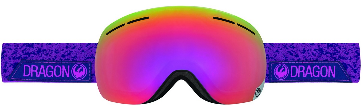 Dragon Alliance - Горнолыжные очки X1s (оправа Stone Violet, линзы Purpe Ion + Yellow Red Ion)