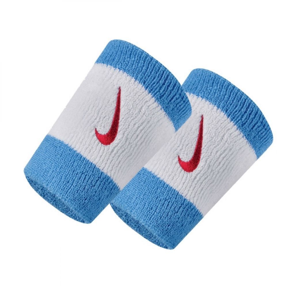 Напульсники для спорта Nike Swoosh Doublewide Wristbands White