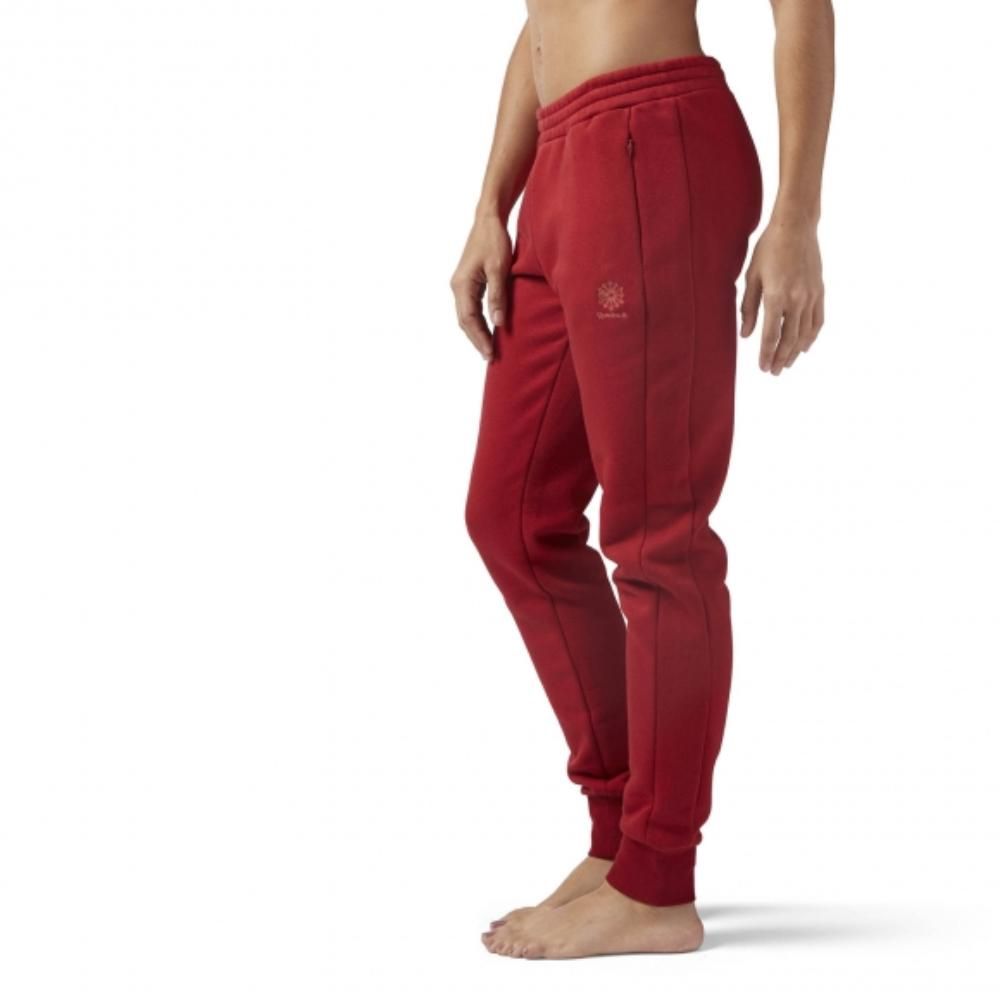 Спортивные женские брюки Reebok F Franchise Fleece Pant Rich Magma S18-R