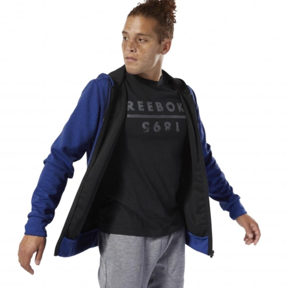 Спортивная мужская толстовка Reebok Wor Mel Dbl Kn Fz Hoodie