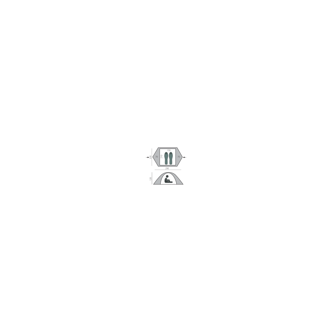 Палатка туристическая  BTrace Cloud 2