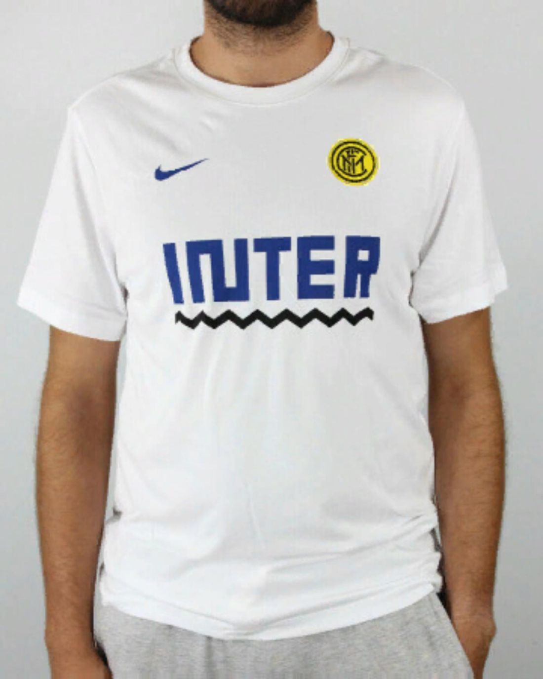 Удобная мужская футболка Nike Inter M NK Dry Tee Core Match