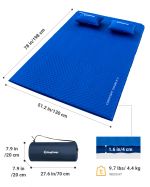 Современный надувной коврик King Camp Comfort Double 198х130х4 см