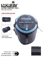 Мешок-одеяло спальный правый Norfin Alpine Comfort 250 R (комфорт +10)