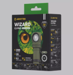 Фонарь налобный Armytek Wizard C2 Pro Magnet USB