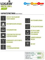 Спальный мешок-кокон левый Norfin Arctic 500 L (комфорт -10С)
