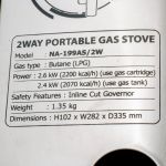 Портативная газовая плита NaMilux NA-199AS/2W
