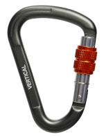 Карабин треугольный с муфтой Keylock Вертикаль Gray