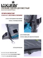 Мешок-одеяло спальный правый Norfin Alpine Comfort 250 R (комфорт +10)