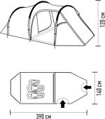 Палатка туристическая Talberg Mira 2–3