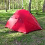 Палатка небольшого веса с вместительным чехлом Tramp Cloud 2 Si