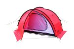 Палатка туристическая Talberg Marel 2 Pro Red