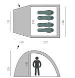 Палатка туристическая BTrace Dome 4