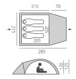 Палатка туристическая быстросборная BTrace Glade 3