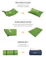 Современный надувной коврик King Camp Comfort Double 198х130х4 см