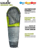 Мешок-кокон спальный правый Norfin Discovery 200 R (комфорт +10)