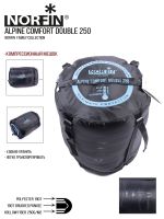 Мешок-одеяло спальный Norfin Alpine Comfort Double 250 (комфорт +10)