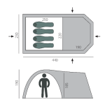 Палатка туристическая BTrace Osprey 4