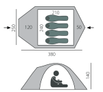 Палатка туристическая BTrace Talweg 4+