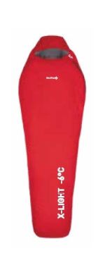 Треккинговый спальный мешок синтетический левый Red Fox X-Light -6 (комфорт +7)