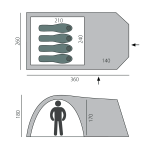 Палатка туристическая  BTrace Element 4