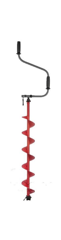 Надежный ледобур с цельнотянутым шнеком левого вращения Helios Buran