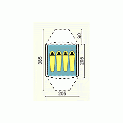 Снаряжение - Палатка туристическая Орион 4-3
