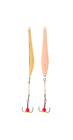 Lucky John - Качественная вертикальная зимняя блесна Double Blade