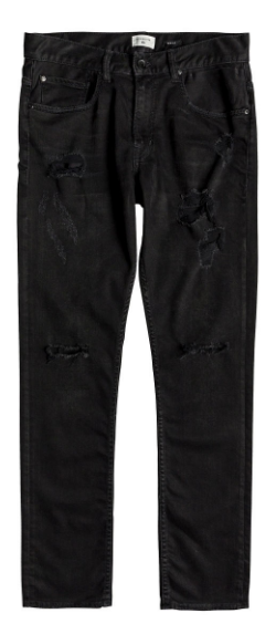 Quiksilver - Модные узкие джинсы Distorsion Stranger Black