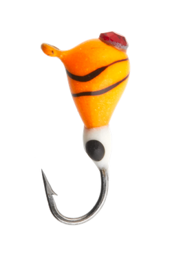 Lucky John - Мормышка яркоокрашенная набор из 5 штук Капля с петелькой крашеная с камнем 030 мм