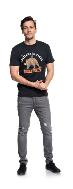 Quiksilver - Прикольная футболка для мужчин Bear Shark