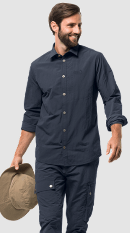 Стильная рубашка Jack Wolfskin Lakeside Roll-up Shirt M
