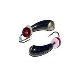 Lucky John - Мормышки качественные набором из 5 штук Уралка с отв. коронкои и бисером 050 мм