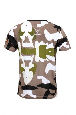 Футболка с короткими рукавами Remington Men’s Short Sleeve R- Neck Tshirt AOP Camouflage Grey