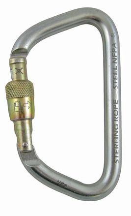 Sterling Rope - Карабин стальной Sterling Steel Screwlock Carabiner