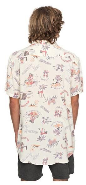 Quiksilver - Свободная мужская рубашка Aloha Strip Club