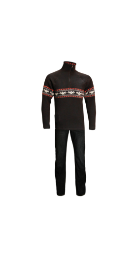 Фуфайка с подогревом  шерстяная RedLaika Arctic Merino Wool RL-TM-06 с флисом