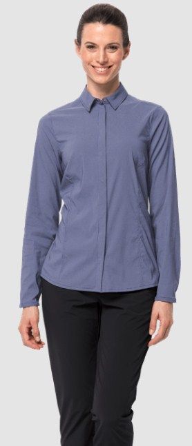 Рубашка с функцией сохранения свежести Jack Wolfskin JWP LS Shirt W