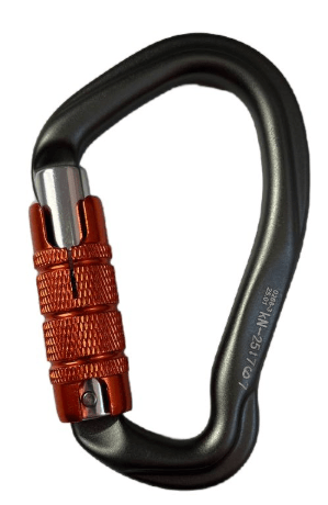 Карабин HMS трёхтактный Keylock Вертикаль Gray