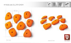 Набор скалолазных зацепов Top Point GASH #379