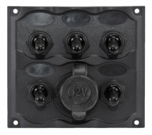 Запасная панель с выключателями и гнездом прикуривателя Badger