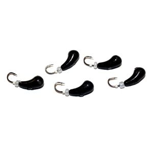 Россия - Приманка свинцовая черная с трубкой и бисером упаковка 10 штук Уралка