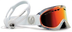 Dragon Alliance - Сноубордическая маска DXs (оправа Skull Candy Clear, линзы Red Ion + Amber)