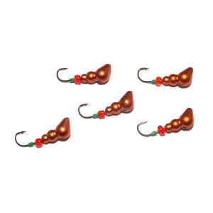 Россия - Приманка свинцовая медная с трубкой и бисером упаковка 10 штук Муравей