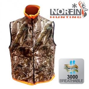 Norfin - Жилет флисовый с влагоотталкивающей поверхностью Hunting Reversable Vest