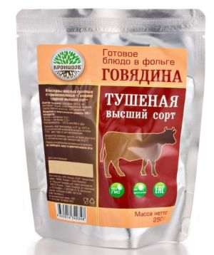 Кронидов - Консерва Говядина тушеная, высший сорт 250 гр