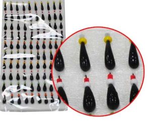 Россия - Приманки свинцовые с бисером упаковка 100 штук Уралка